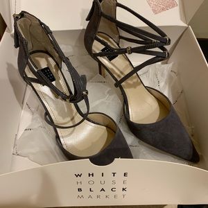 Beautiful grey closed toed heels